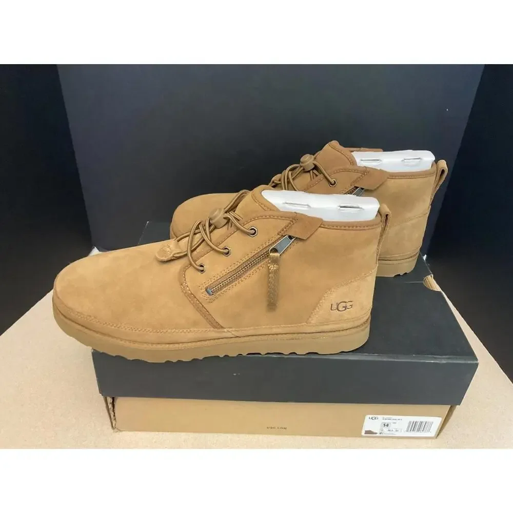 New! Mens UGG Neumel Dual Zip II Chestnut 1127732 Boots. Size 14. Awesome Boots - Picture 6 of 10
